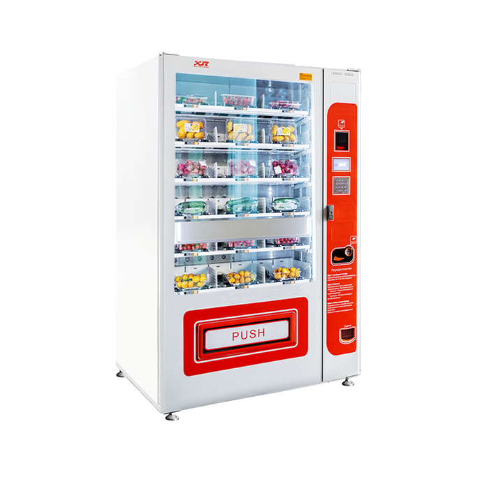 Fresh Food Vending Machines Sell Fresh Food That Need to be Kept Fresh and refrigerated.