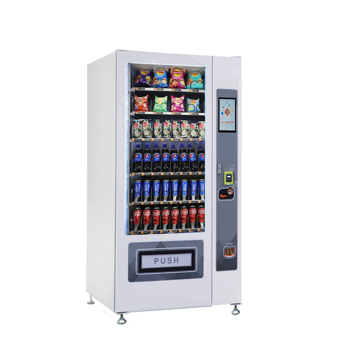 Snack and drink vending machine can be used to sell snacks and cold or room temperature beveragesSnack and drink vending machine can be used to sell snacks and cold or room temperature beverages——DLY-8C-L1-10.1＂