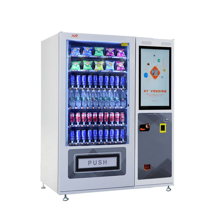 Snack and drink vending machine can be used to sell snacks and cold or room temperature beverages——XY-DLY-10C-L1-32＂