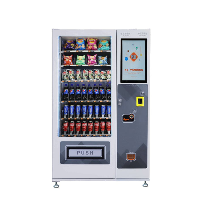 Snack and drink vending machine can be used to sell snacks and cold or room temperature beverages——XY-DLY-8C-L1-21.5＂