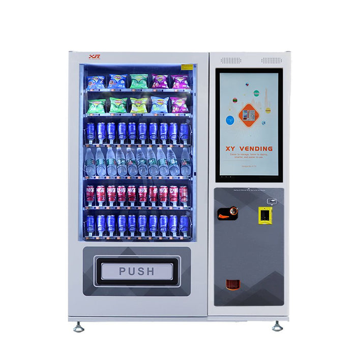 Snack and drink vending machine can be used to sell snacks and cold or room temperature beverages——XY-DLY-10C-L1-32＂