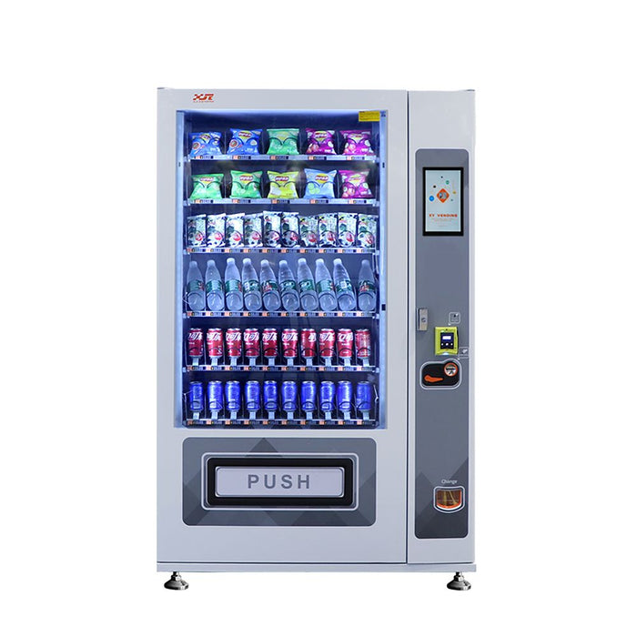 Snack and drink vending machine can be used to sell snacks and cold or room temperature beverages——XY-DLY-10C-L1-10.1＂