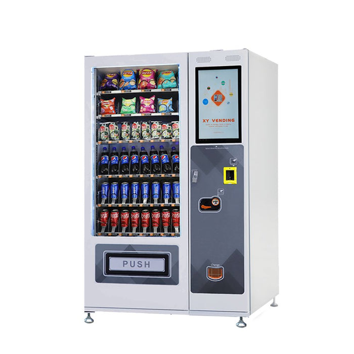 Snack and drink vending machine can be used to sell snacks and cold or room temperature beverages——XY-DLY-8C-L1-21.5＂