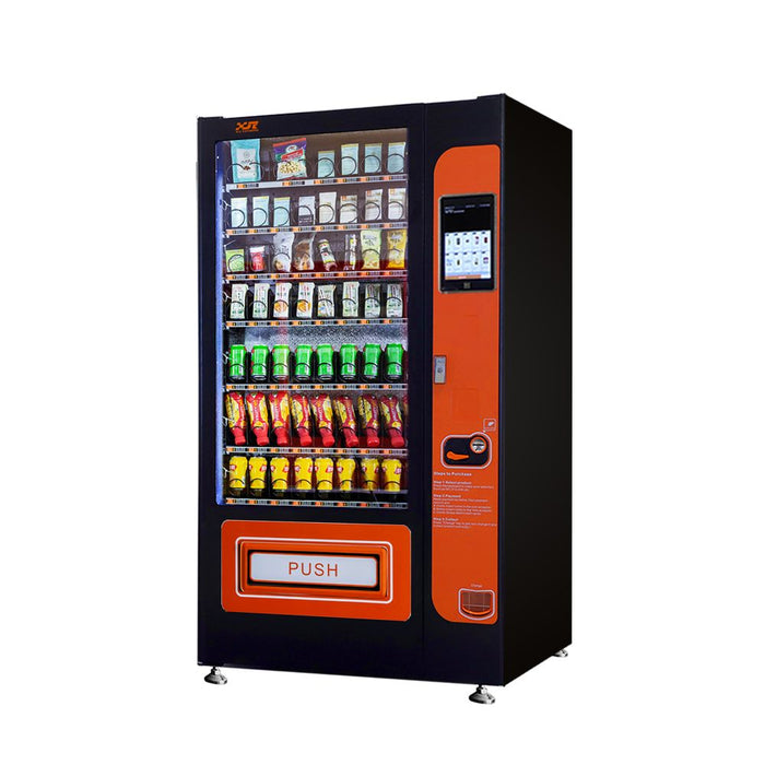 Snack and drink vending machine with 10.1-inch touch screen can be used to sell snacks and cold or room temperature beverages——XY-DLY-8C-10.1＂