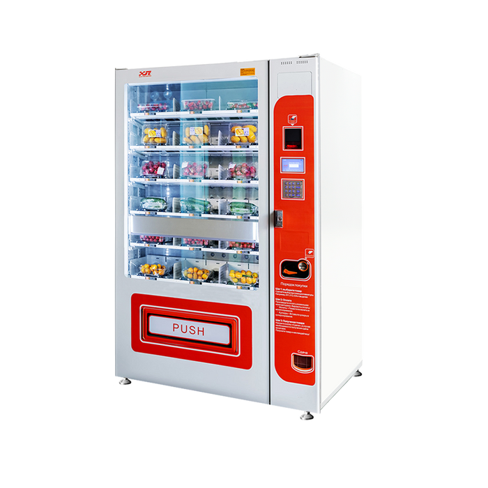 Fresh Food Vending Machines Sell Fresh Food That Need to be Kept Fresh and refrigerated.