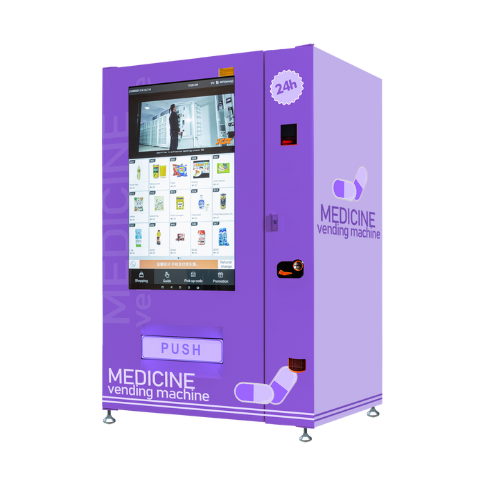 Pharmacy vending machine can be used to sell medicine.