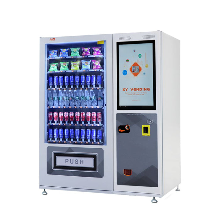 Snack and drink vending machine can be used to sell snacks and cold or room temperature beverages——XY-DLY-10C-L1-32＂