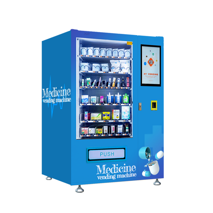 Pharmacy vending machine can be used to sell medicine.