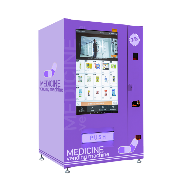 Pharmacy vending machine can be used to sell medicine.