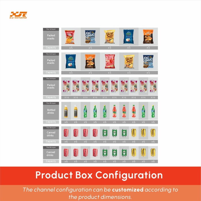 Outdoor Vending Machine Snacks And Drinks & Combo Vending Machine