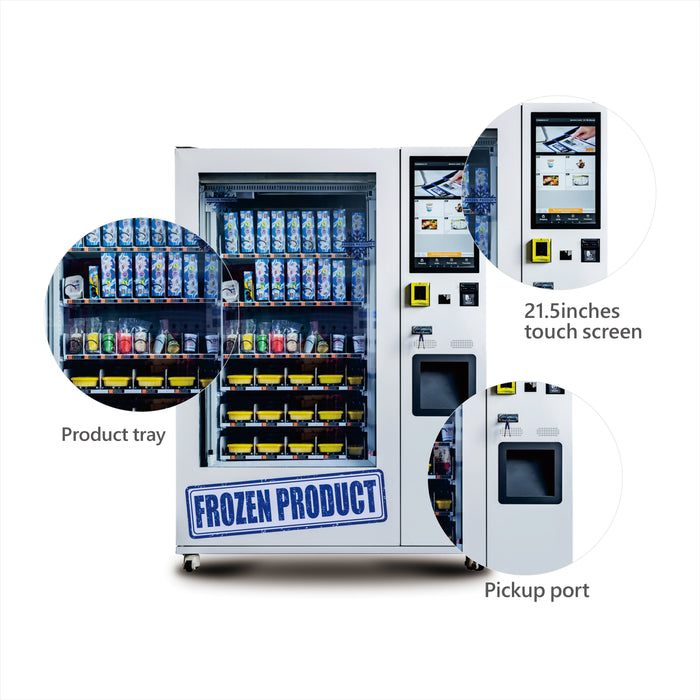 Frozen vending machine can be used to sell ice cream and frozen food——XY-SLY-9C-LD-21.5＂