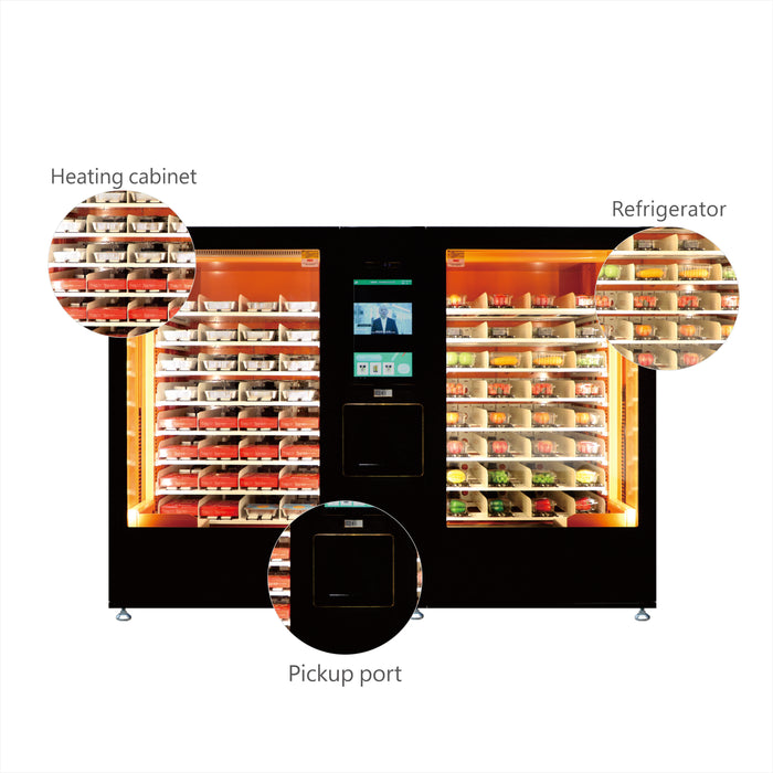 Hot food&Fresh food vending machine can be used to sell hot food and fresh food.