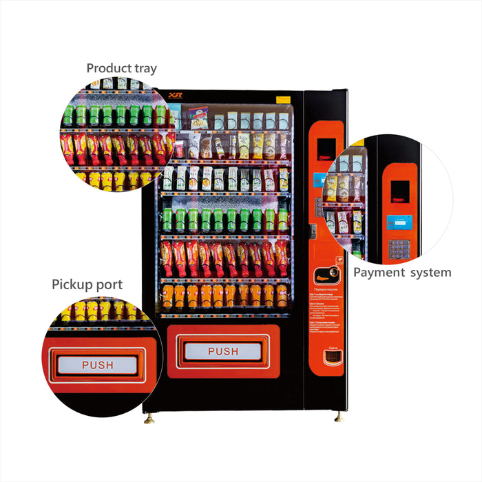 China customized XY vending machine for foods and drinks snacks——XY-DLE-10C-I
