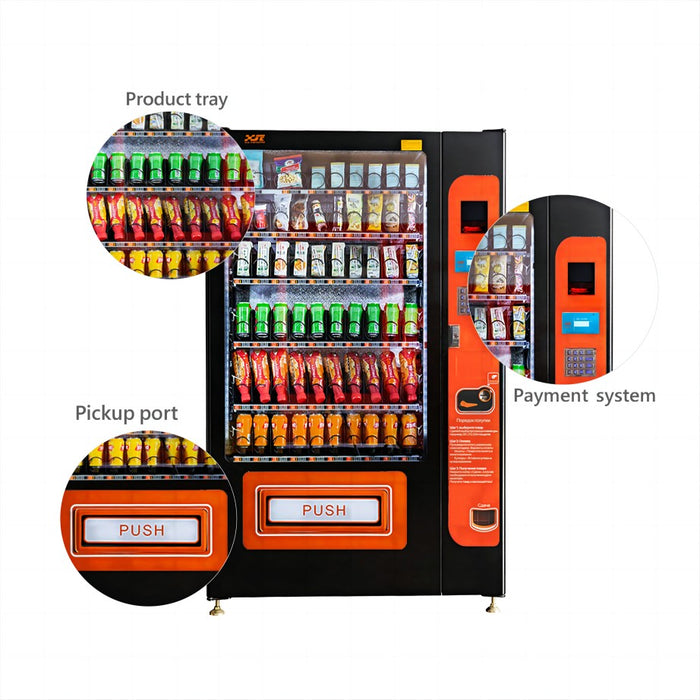 Snack and drink vending machine can be used to sell snacks and cold or room temperature beverages——XY-DLE-10C-I