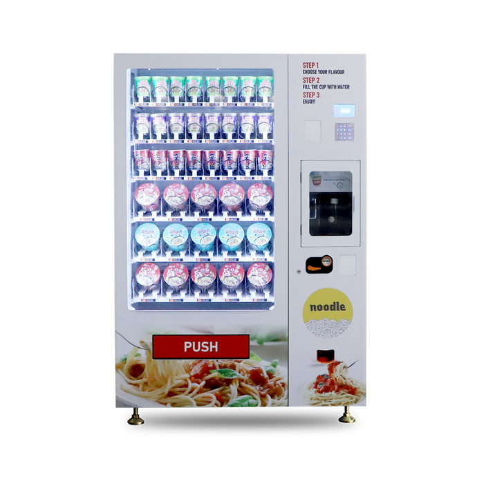 Cup Noodle vending machine can be used to sell cup noodle.